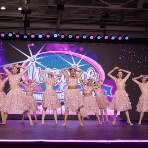 Chic Pink Floral Skirt Set